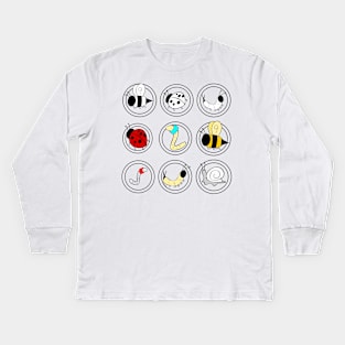 worm and bee Kids Long Sleeve T-Shirt